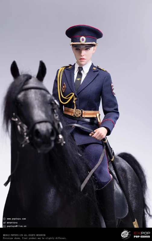 In Stock New POPTOYS EX055 EX056  1/6 Russian Mounted Police Woman Female Action Figure