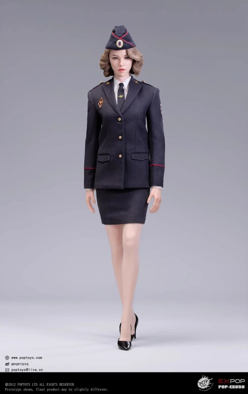 In Stock New POPTOYS EX055 EX056  1/6 Russian Mounted Police Woman Female Action Figure