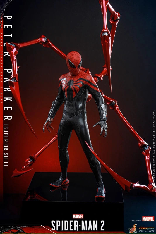 In Stock Hot Toys VGM61 Marvel's Spider-Man 2 Peter Parker (Superior Suit) Figure
