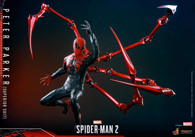 In Stock Hot Toys VGM61 Marvel's Spider-Man 2 Peter Parker (Superior Suit) Figure