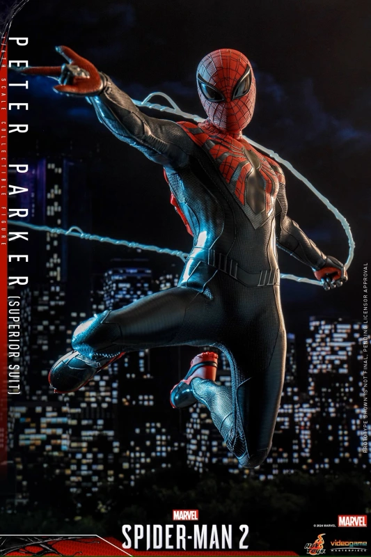 In Stock Hot Toys VGM61 Marvel's Spider-Man 2 Peter Parker (Superior Suit) Figure