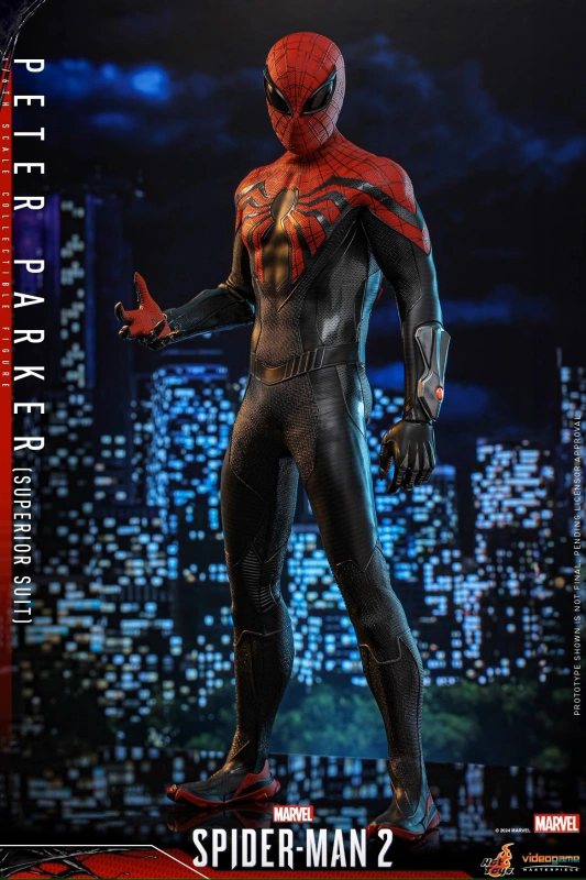 In Stock Hot Toys VGM61 Marvel's Spider-Man 2 Peter Parker (Superior Suit) Figure