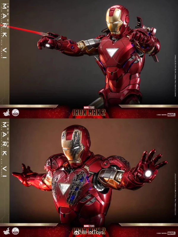 In Stock Hot Toys QS025 1/4 Scale Iron Man 2 Mark 6 VI Action Figure Collectible