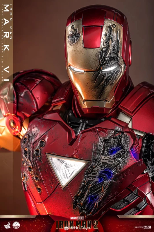 In Stock Hot Toys QS025 1/4 Scale Iron Man 2 Mark 6 VI Action Figure Collectible