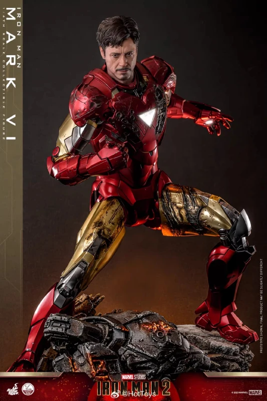 In Stock Hot Toys QS025 1/4 Scale Iron Man 2 Mark 6 VI Action Figure Collectible