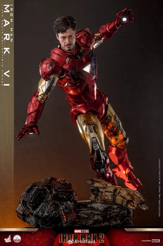 In Stock Hot Toys QS025 1/4 Scale Iron Man 2 Mark 6 VI Action Figure Collectible