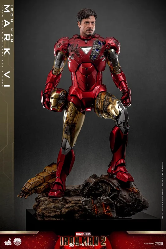 In Stock Hot Toys QS025 1/4 Scale Iron Man 2 Mark 6 VI Action Figure Collectible