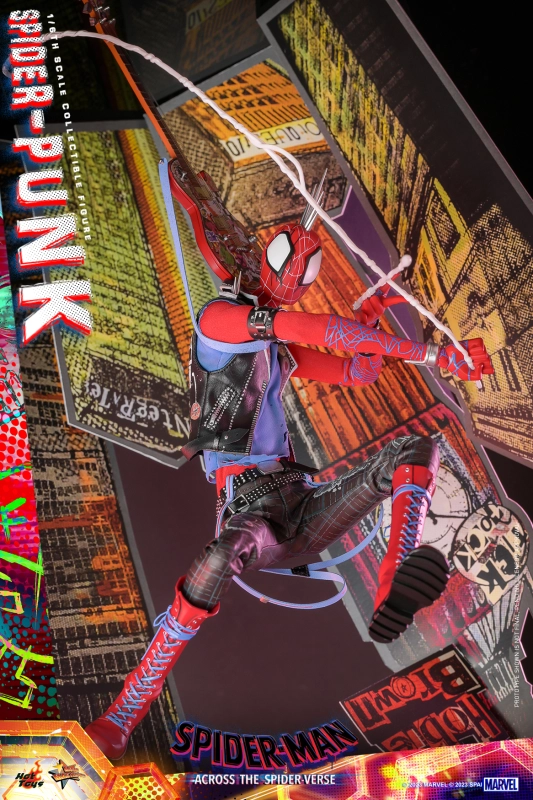 In Stock  Hot Toys MMS726 Spider-Man: Across the Spider-Verse Spider-Punk