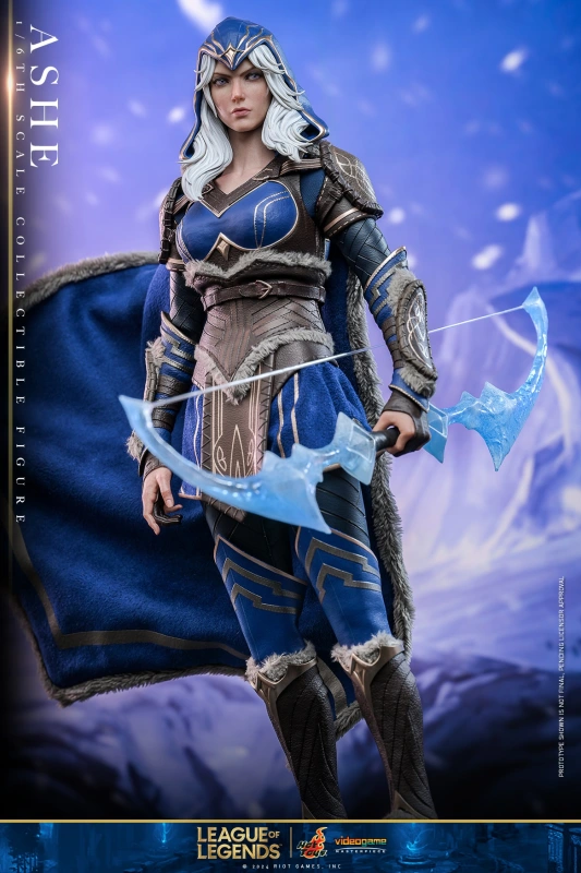 In Stock  HotToys HT VGM60 1/6 LOL Ice Shooter Ashe Action Figure Model Toys