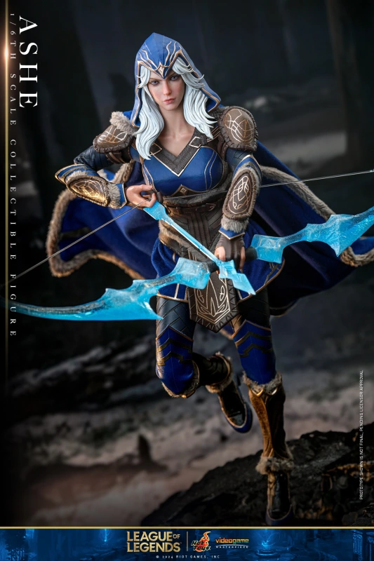 In Stock  HotToys HT VGM60 1/6 LOL Ice Shooter Ashe Action Figure Model Toys
