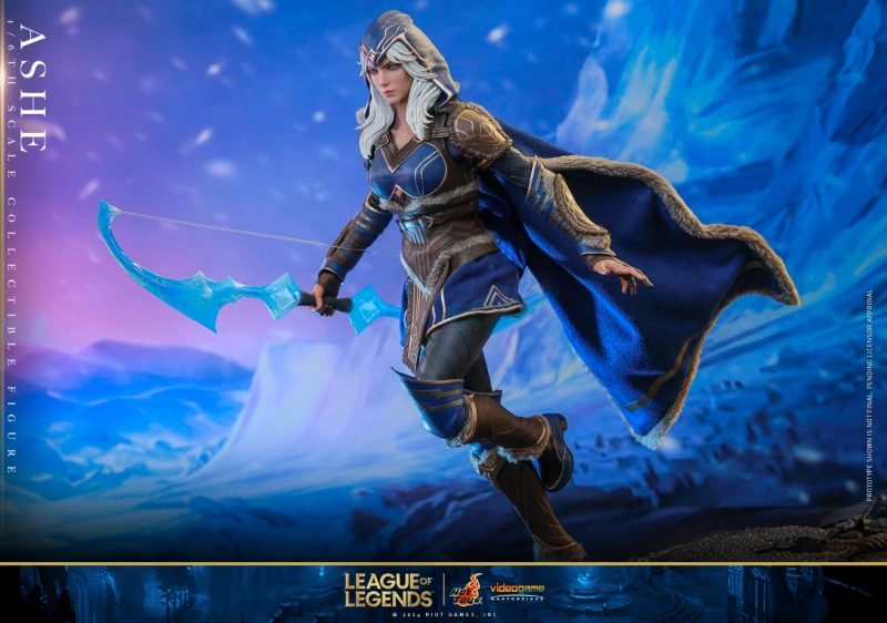 In Stock  HotToys HT VGM60 1/6 LOL Ice Shooter Ashe Action Figure Model Toys