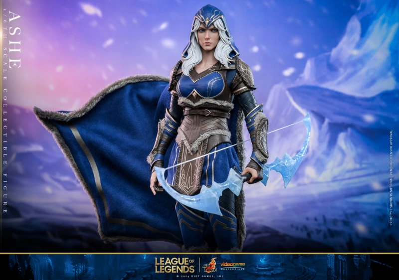 In Stock  HotToys HT VGM60 1/6 LOL Ice Shooter Ashe Action Figure Model Toys