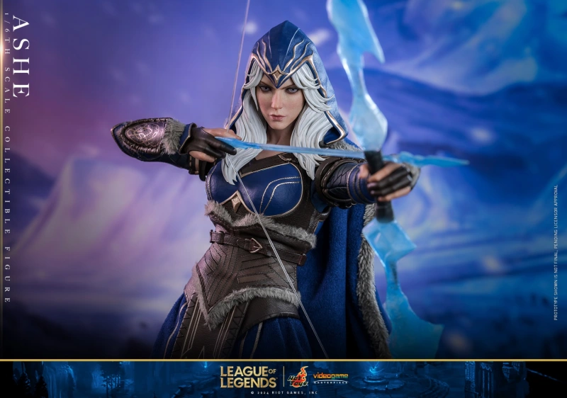 In Stock  HotToys HT VGM60 1/6 LOL Ice Shooter Ashe Action Figure Model Toys