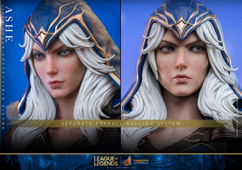 In Stock  HotToys HT VGM60 1/6 LOL Ice Shooter Ashe Action Figure Model Toys