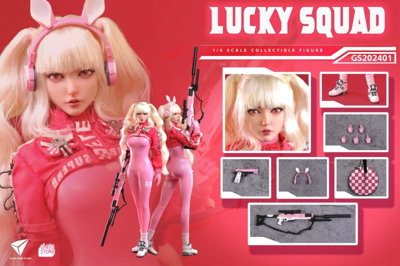 In Stock  Glass Stone Studio GS202401 1/6 Lucky Squad Female Action Figure Model