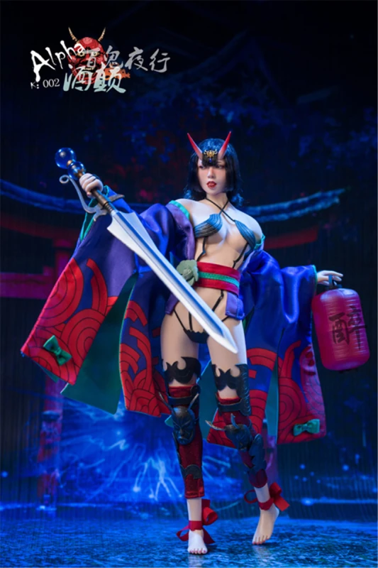 In Stock 1/6 ALPHA K002 Shuten-doji Female Figure (Seamless Body) Collection Toy