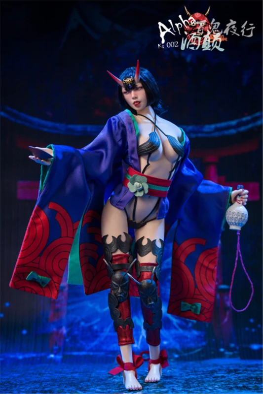 In Stock 1/6 ALPHA K002 Shuten-doji Female Figure (Seamless Body) Collection Toy