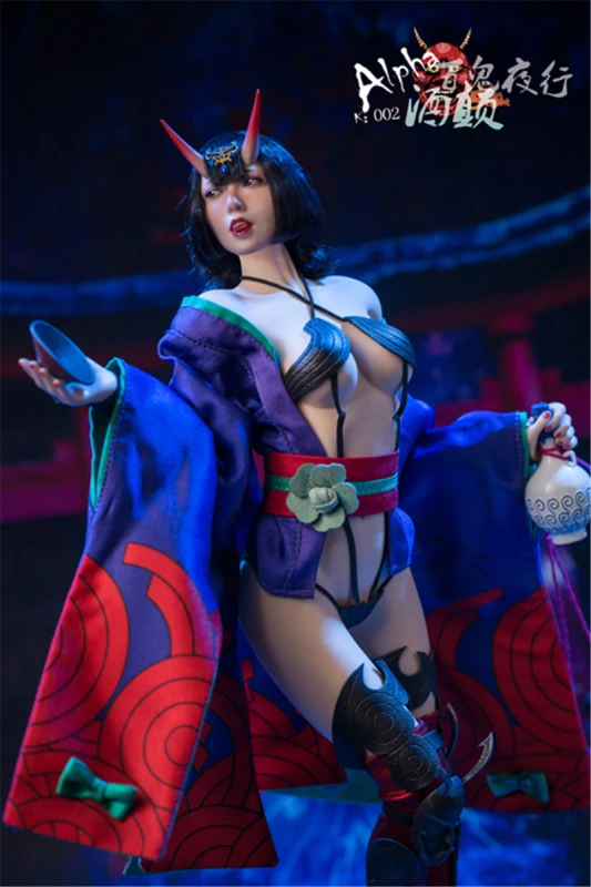 In Stock 1/6 ALPHA K002 Shuten-doji Female Figure (Seamless Body) Collection Toy