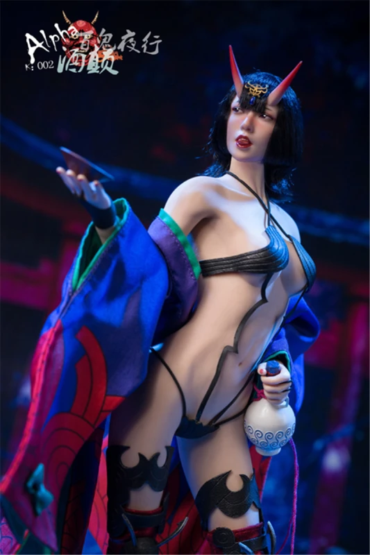 In Stock 1/6 ALPHA K002 Shuten-doji Female Figure (Seamless Body) Collection Toy