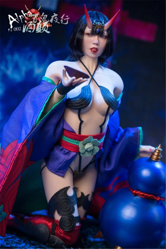 In Stock 1/6 ALPHA K002 Shuten-doji Female Figure (Seamless Body) Collection Toy