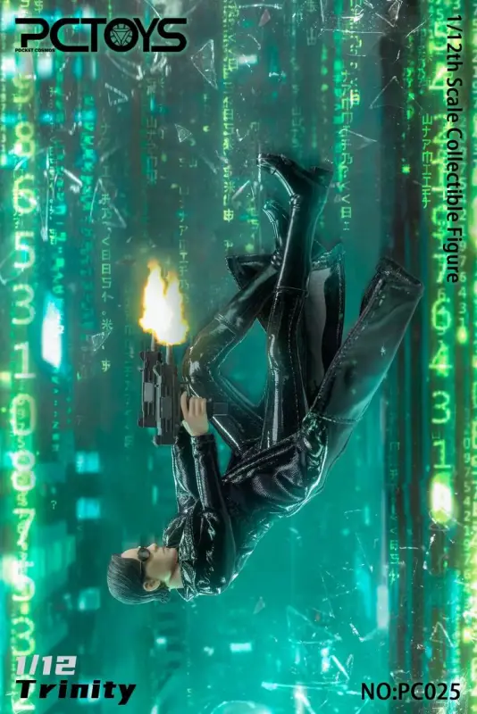 In Stock  PCTOYS 1/12 The Matrix Hacker Slayer Imperial Agent Trinity can move PC025
