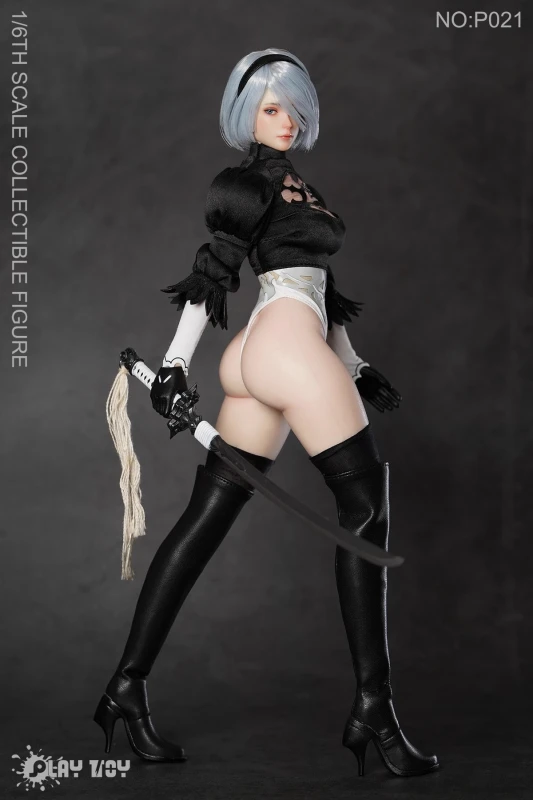 In Stock  PLAY TOY P021 1/6 Humanoid Robot 2B Collectible Action Figure Model