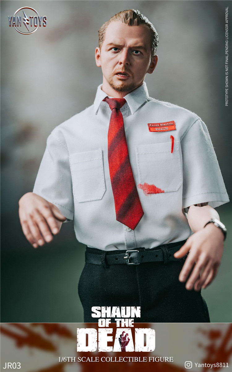 YANTOYS 1/6 ショーン オブ ザ デッド ショーン In Stock YANTOYS JR03 1/6 Shaun of the Dead Action figure