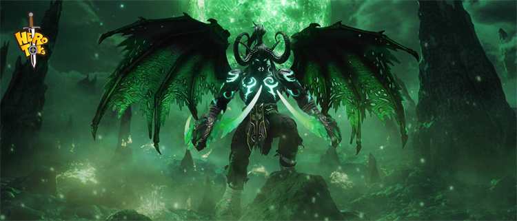 In Stock Hero Toys Illidan Stormrage wow 1/10 Demon Hunter Action Figure 6''