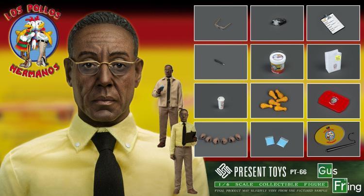 In Stock PRESENT TOYS PT-sp66 1/6 Gus Fring Collectible Male Action Figure Model