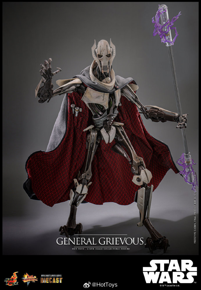 FIRST BATCH - HOT TOYS 1/6 MMS760D67B GENERAL GRIEVOUS RED COIN VERSION