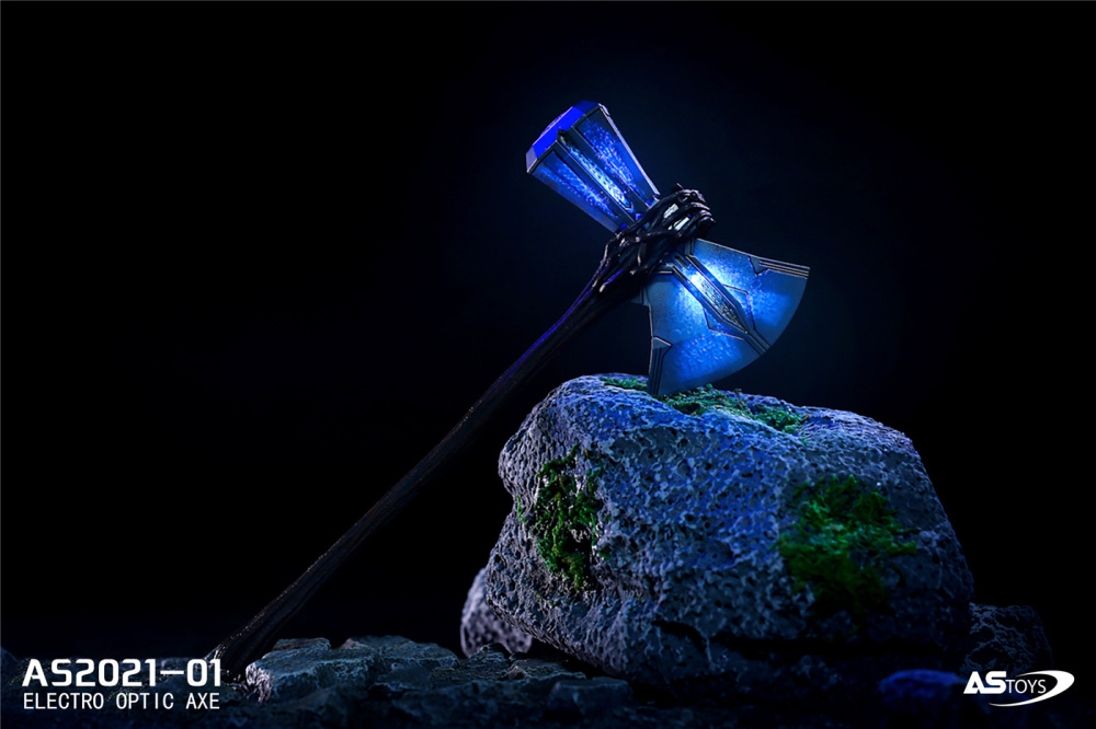In Stock 1/6 ASTOYS AS2021-01 Thor Battleax Weapon Toy Axe Luminous Version Model Toy