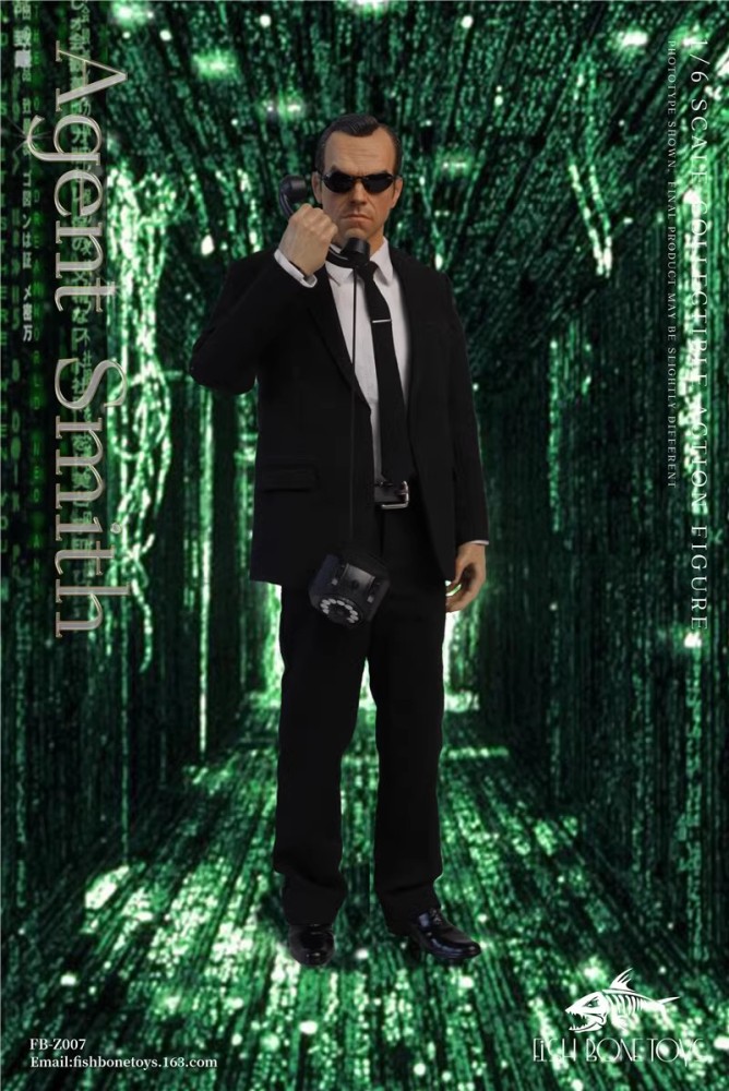 In Stock Fish Bonetoys FB-Z007 Hacker Task Agent Smith 1/6 Action Figure Toy