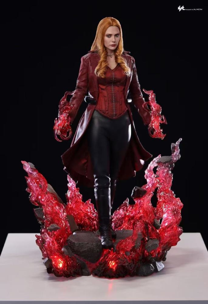 In Stock hottoys HT 1/6 DX36AE Red Witch Wanda Avengers 4 Hair Transplant Version