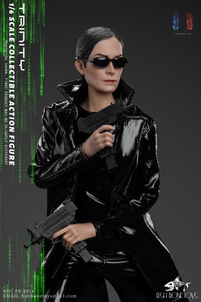 In Stock FISH BONETOYS FB-Z019 1/6 Hacker Woman Trinity 12''Action Figure Soldier Model