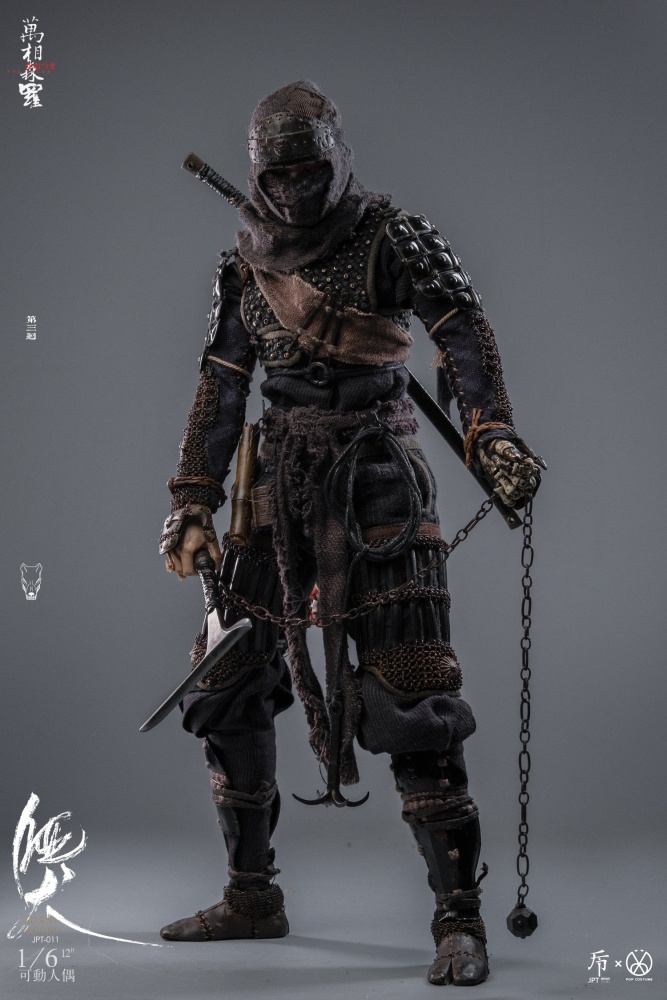 In Stock  JPT design×POPCOSTUME JPT-011 1/6 NINJA Silent Hound Collectible Action Figure