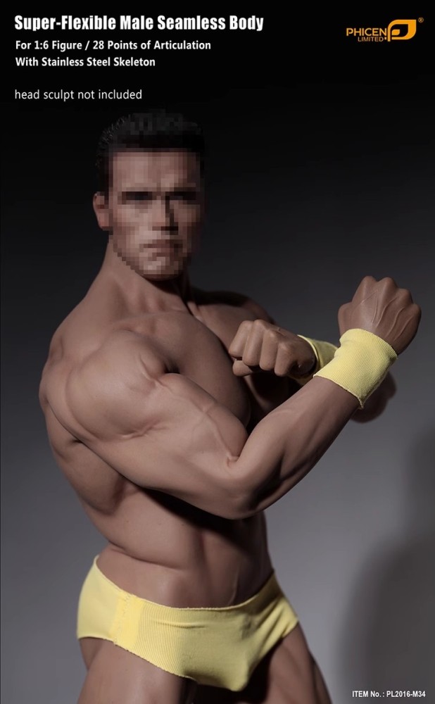 In Stock 1/6 PHICEN TBLeague Steel Skeleton MALE SEAMLESS Body  M34 Figure
