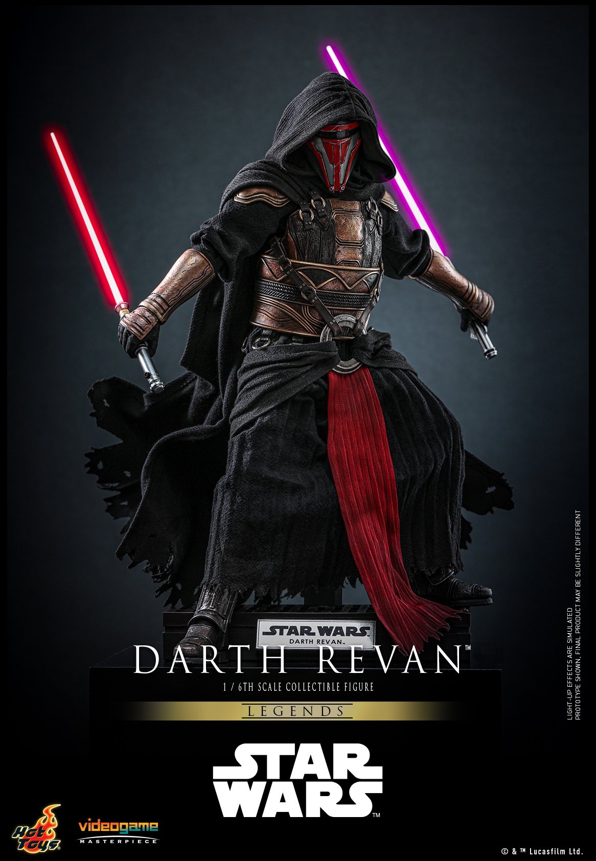 In Stock Hot Toys 1/6 VGM62 Star Wars Legends Darth Revan 1/6