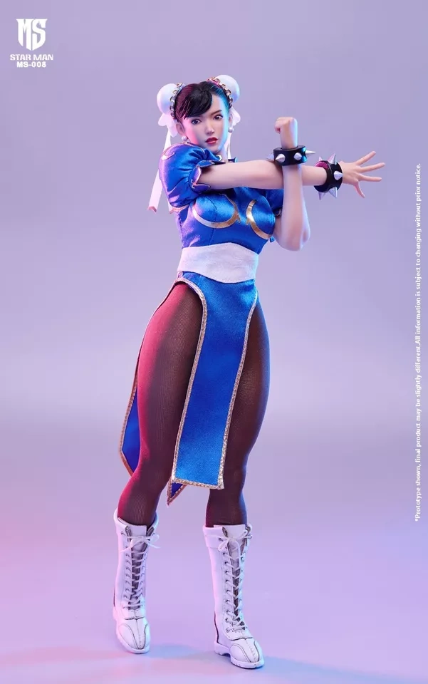 In Stock New STAR MAN MS-008 1/6 Female Fighter Chunli Collectible Action Figure