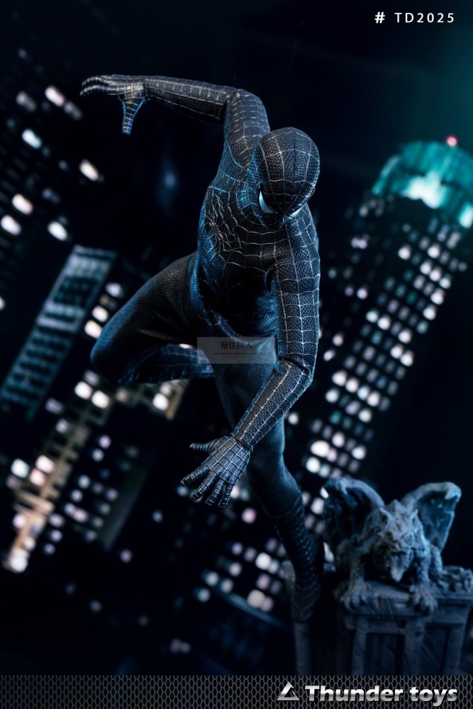 In Stock Thunder Toys TD2025A 1/6 Variant Black SpiderMan 12" Action Figure Male