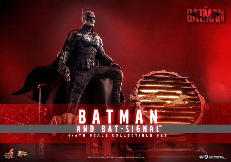 Hot Toys MMS641 1/6 The Batman : Batman With Bat-Signal 1/6 (NEW/UNOPENED)