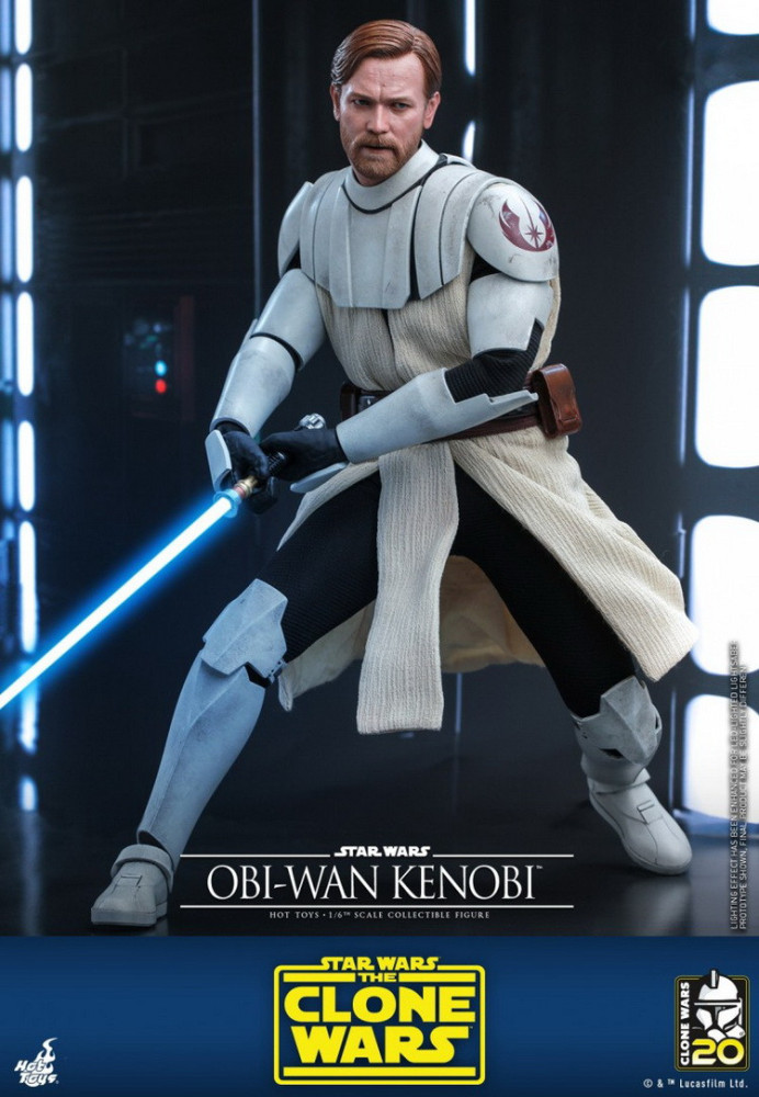 In Stock HOTTOYS 1/6 TMS095 OBI-WAN KENOBI THE CLONE WARS