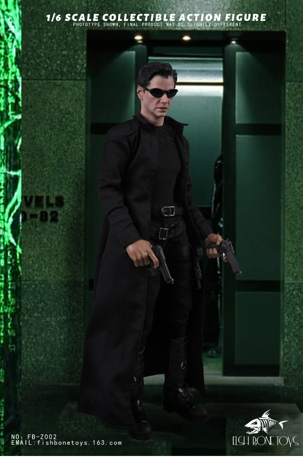 In Stock FISH BONETOYS FB-Z002 1/6 The Matrix Niokeanu Reeves 12''Action Figure Model Doll Toys