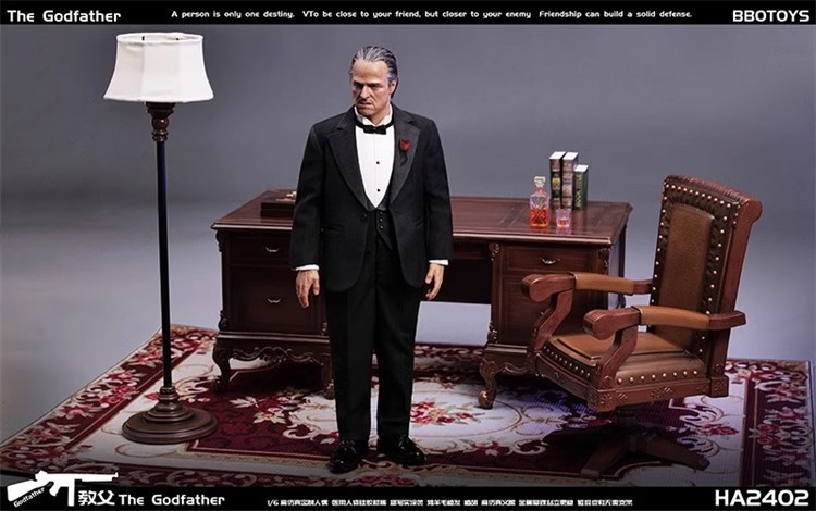 In Stock  1/6 BBOTOYS HA2402 Moive Action Figure Godfather Model Collection Full Set（Face silicone）