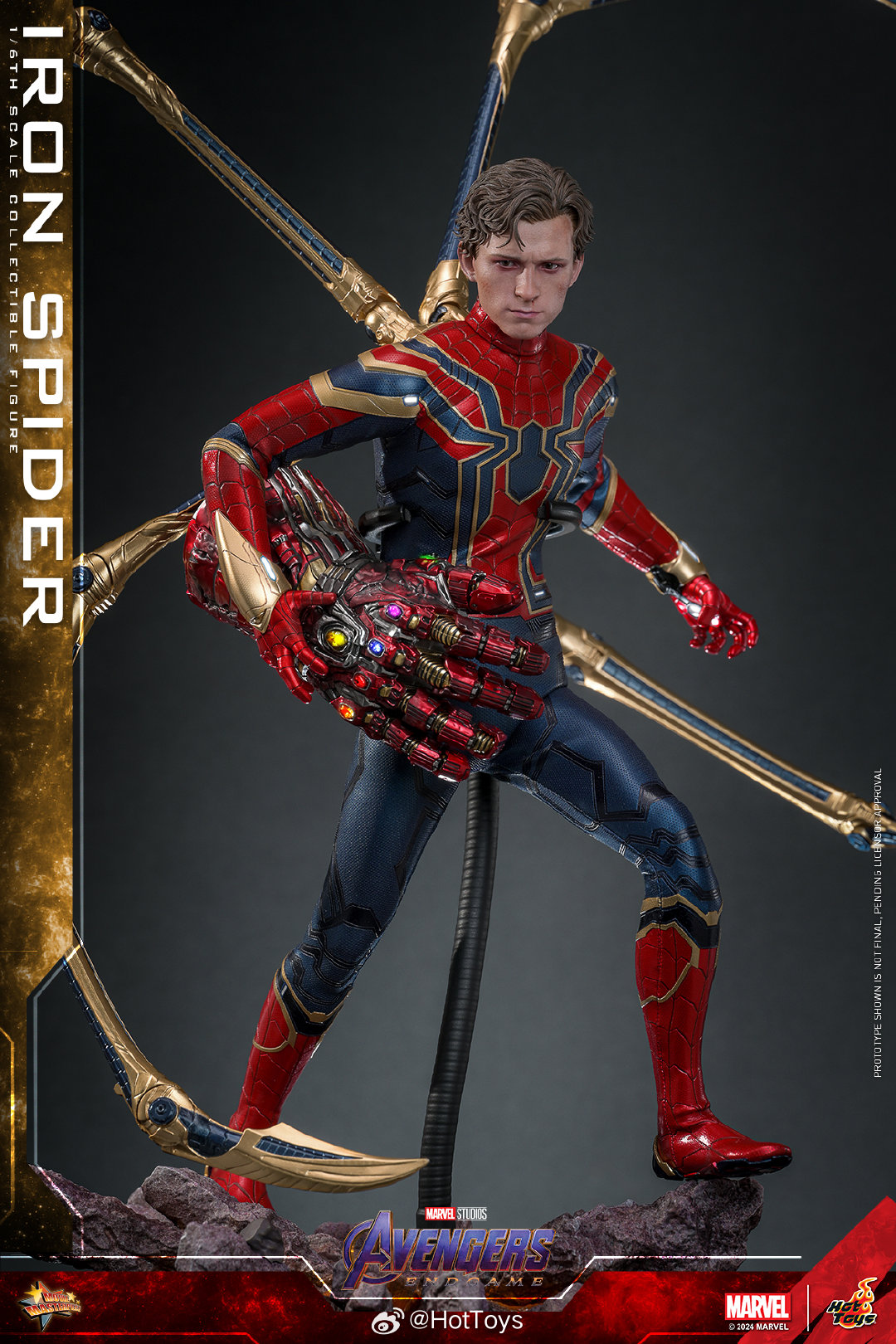 FIRST BATCH - HOT TOYS 1/6 MMS762AE IRON SPIDER ARTISAN