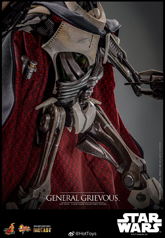 FIRST BATCH - HOT TOYS 1/6 MMS760D67B GENERAL GRIEVOUS RED COIN VERSION