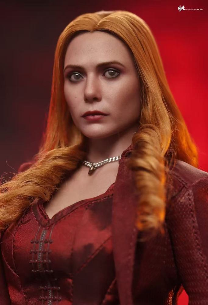 In Stock hottoys HT 1/6 DX36AE Red Witch Wanda Avengers 4 Hair Transplant Version