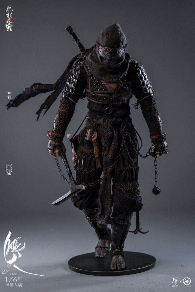 In Stock JPT design X POP COSTUME 1/6 Scale Ninja Action Figure Model