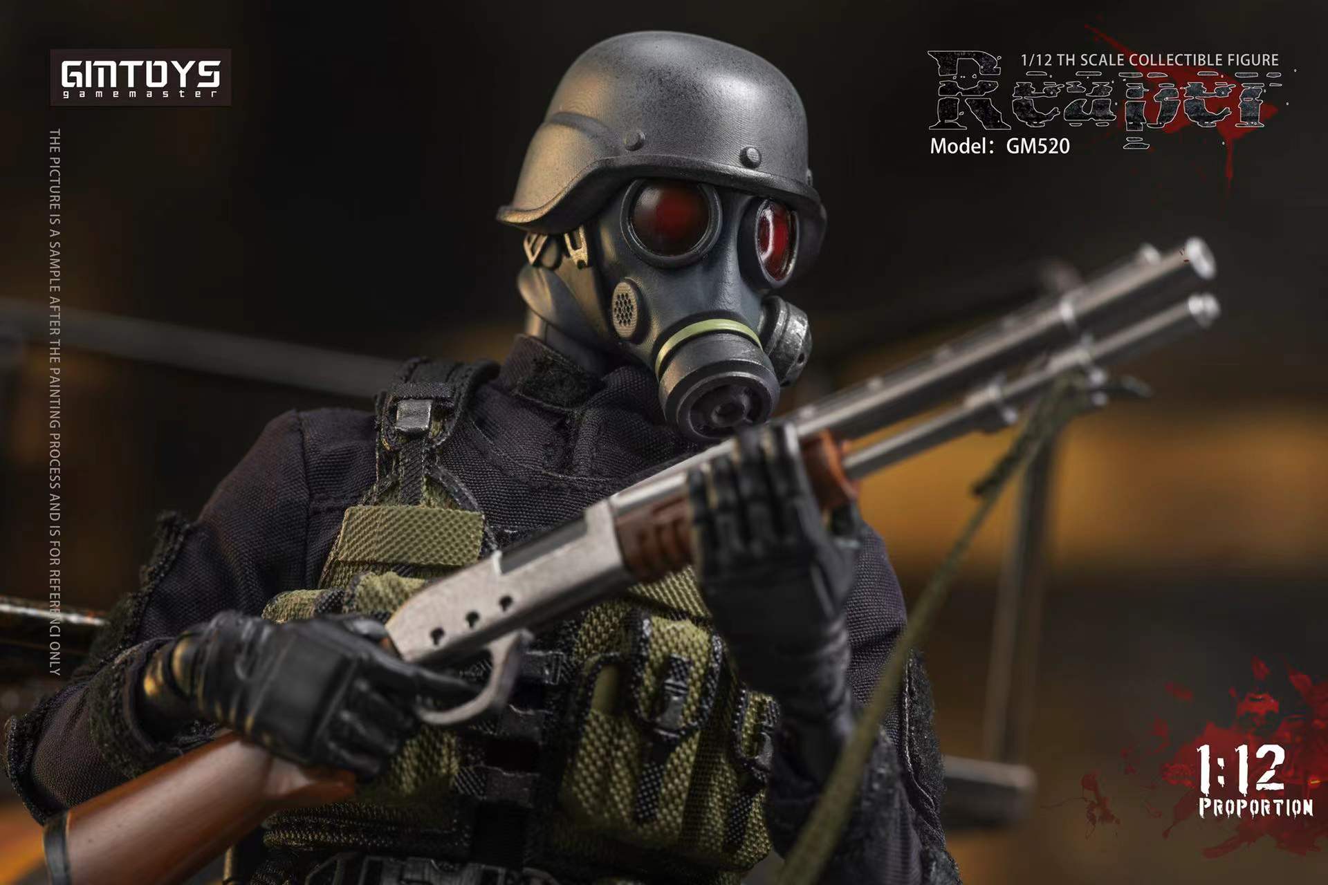 Gmtoys Resident Evil hunk Action Figure Model In Stock 1/12