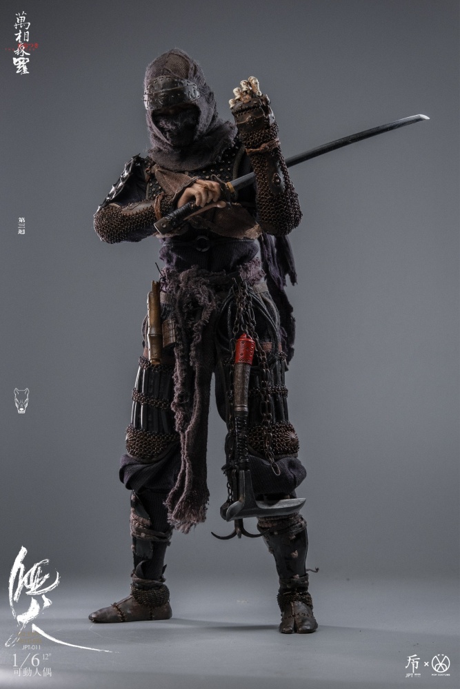 In Stock JPT design X POP COSTUME 1/6 Scale Ninja Action Figure Model