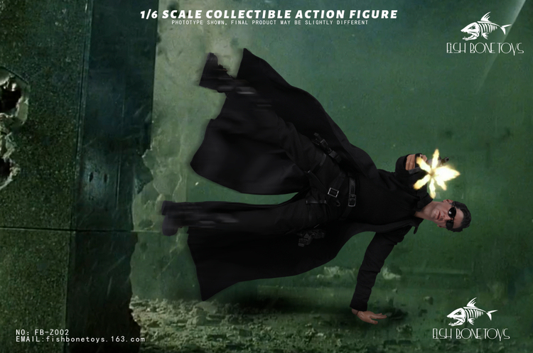 In Stock FISH BONETOYS FB-Z002 1/6 The Matrix Niokeanu Reeves 12''Action Figure Model Doll Toys